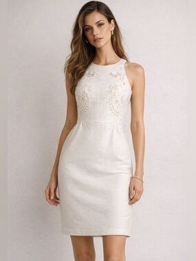 NWT Ivory Lace Sheath Dress – Size 4